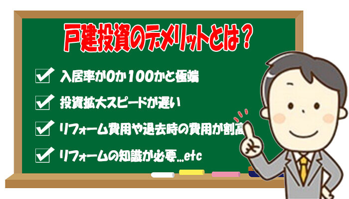 戸建投資のデメリット
