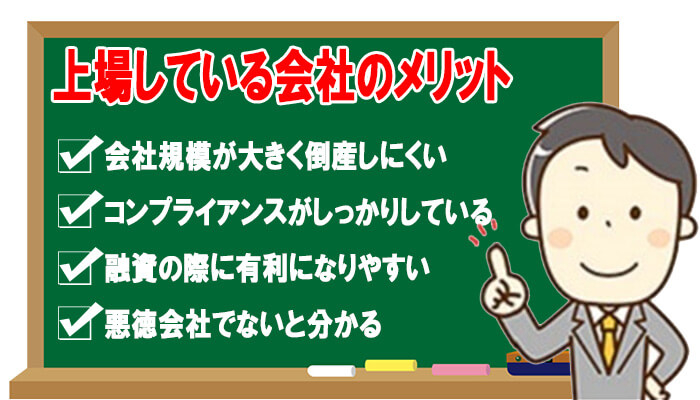 上場企業のメリット