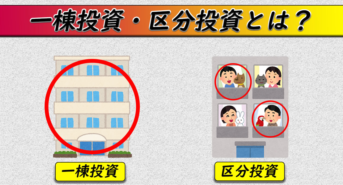 一棟投資、区分投資とは