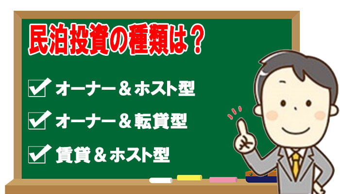 民泊投資の種類